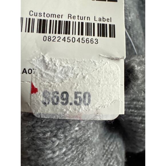 Brand New State of Day Women's Size XS Pewter Gray Cozy Mini Sweater Dress - Picture 7 of 7